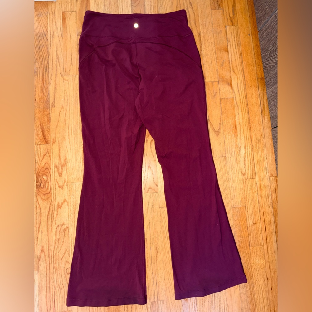 lululemon athletica Maroon Flare Leggings